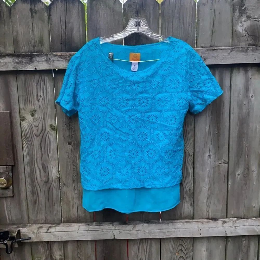 Ruby rd. 2 layer top sz. Petite small